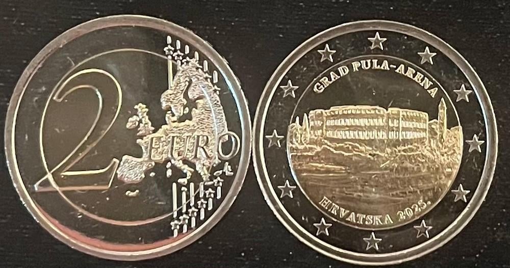 Kroatie 2 euromunt 2025 Pula - UNC, Ophalen of Verzenden, Overige landen, 2 euro, Losse munt