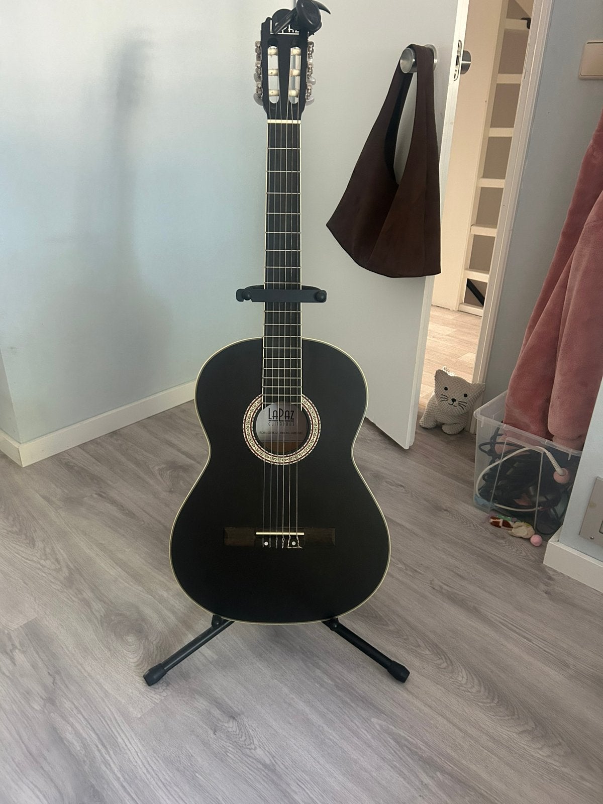 Linkshandige Lapaz gitaar met evt accessoires, Ophalen, Gebruikt, Klassieke of Spaanse gitaar