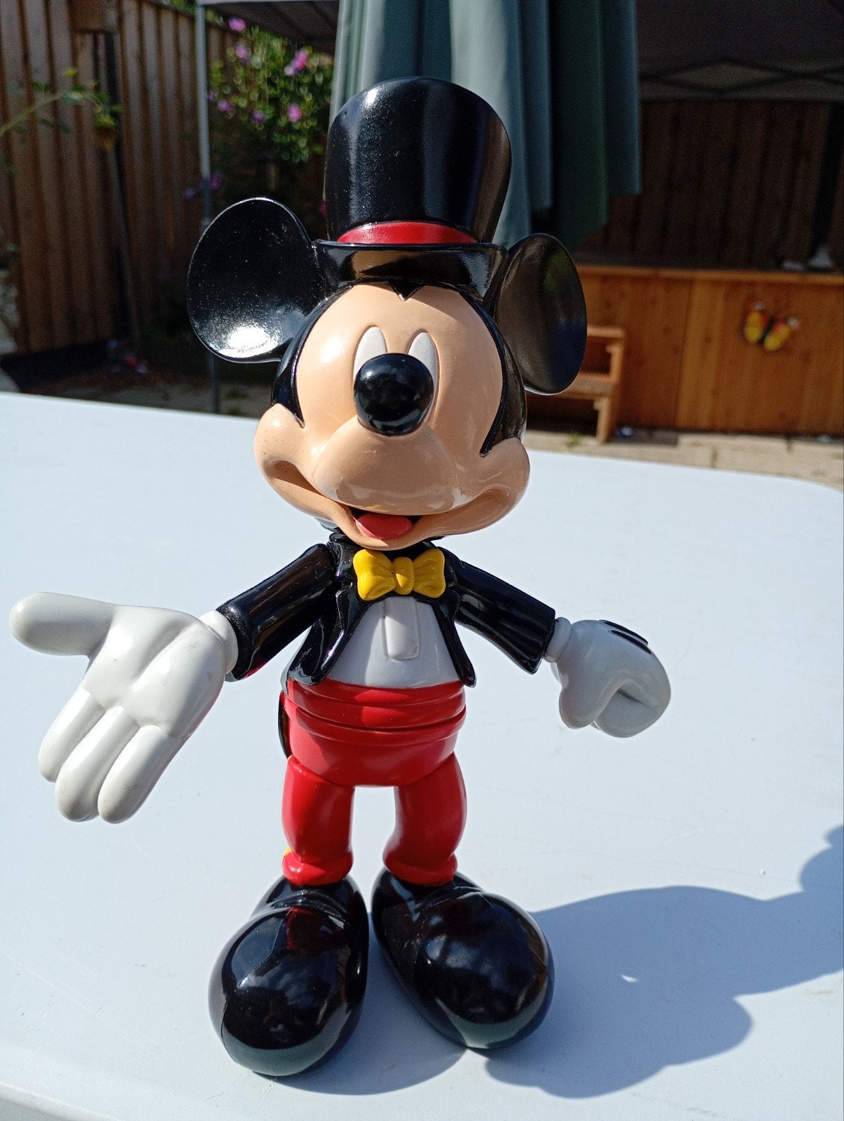 Mickey Mouse beeldje met hoge hoed, Ophalen of Verzenden, Mickey Mouse, Zo goed als nieuw, Beeldje of Figuurtje
