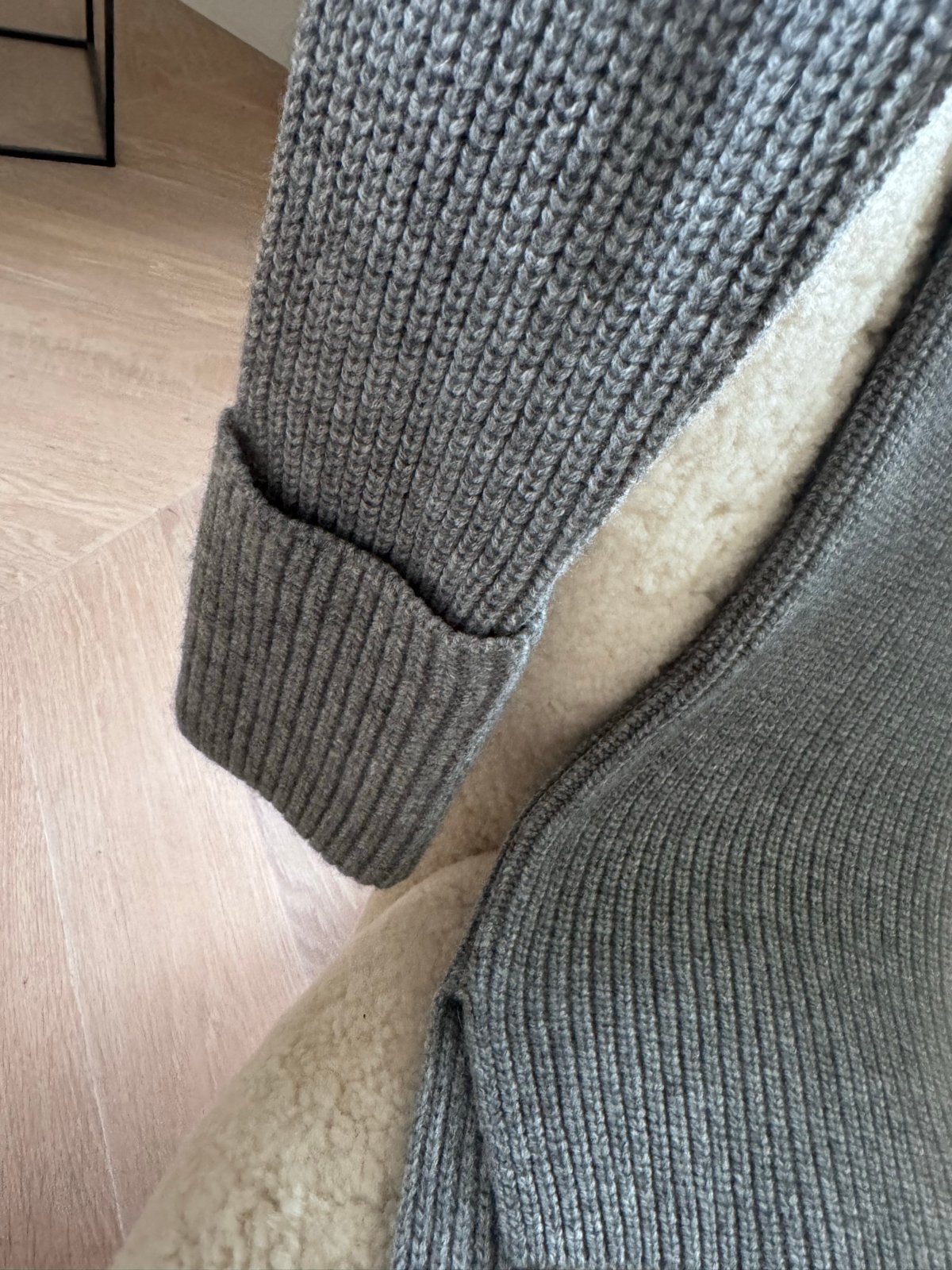 Odeeh coltrui van wol en kasjmier, maat M, Verzenden, Nieuw, Maat 38/40 (M), Grijs