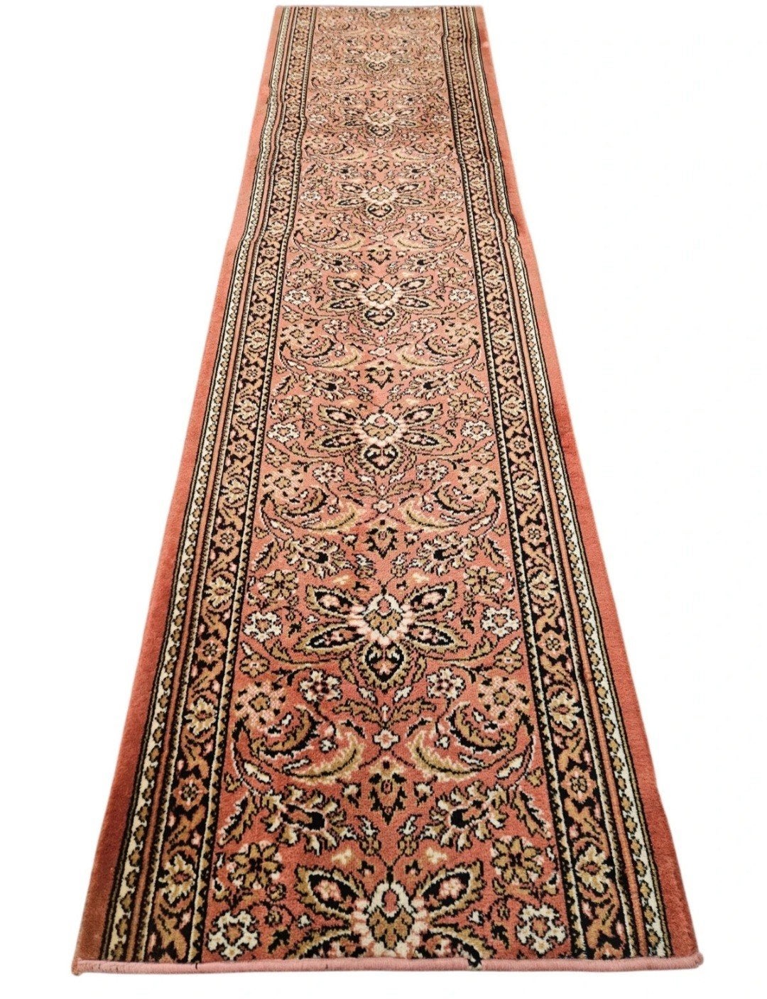 Vintage oosters wol vloerkleed loper koraal floral 70x270cm, Klassiek, Perzisch, Vintage, oosters, hype, 200 cm of meer, Www.hypepopup.nl