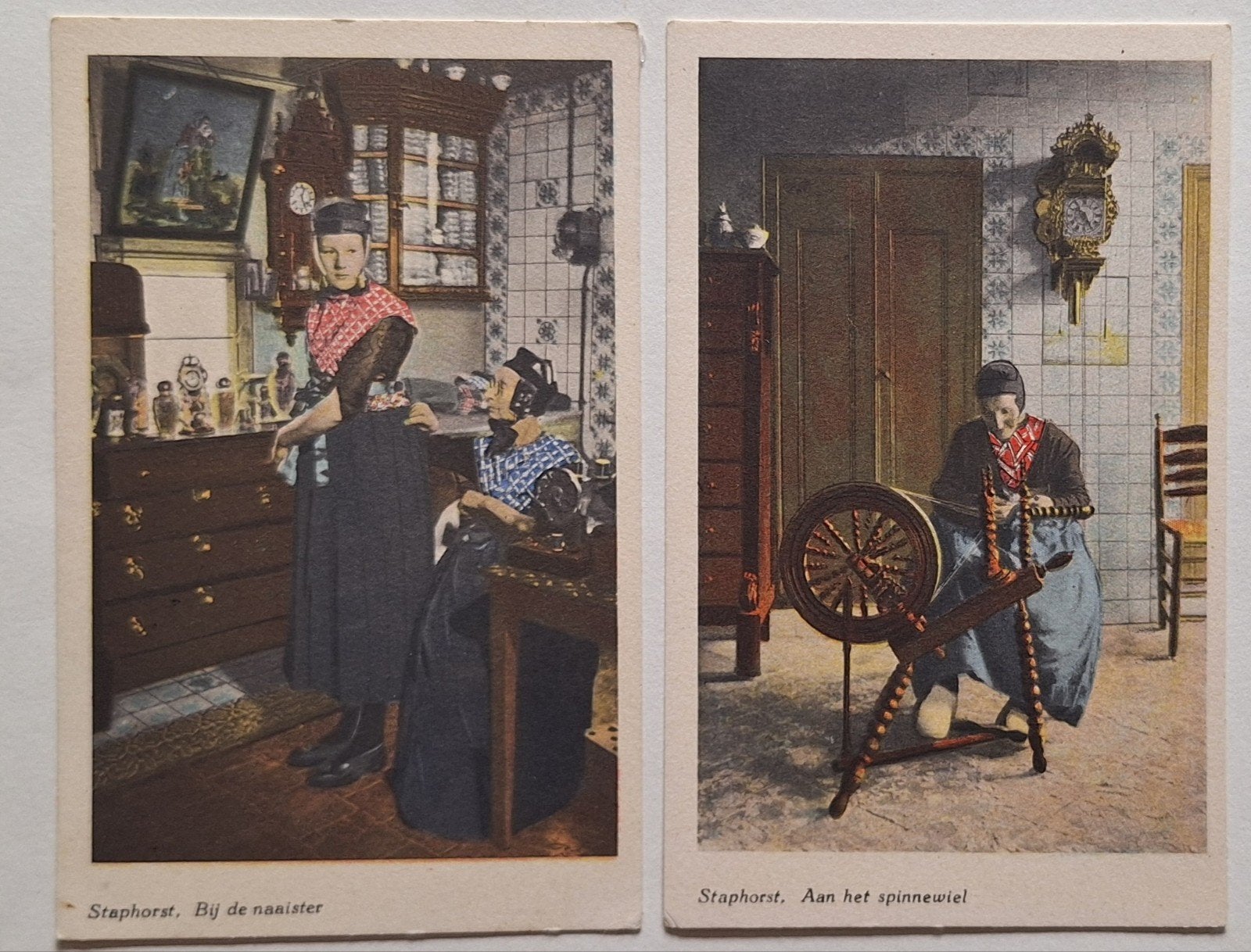 Oude A.K. Staphorst: Familie, Kerkgang, Mien, Naais, Ophalen of Verzenden, Overijssel