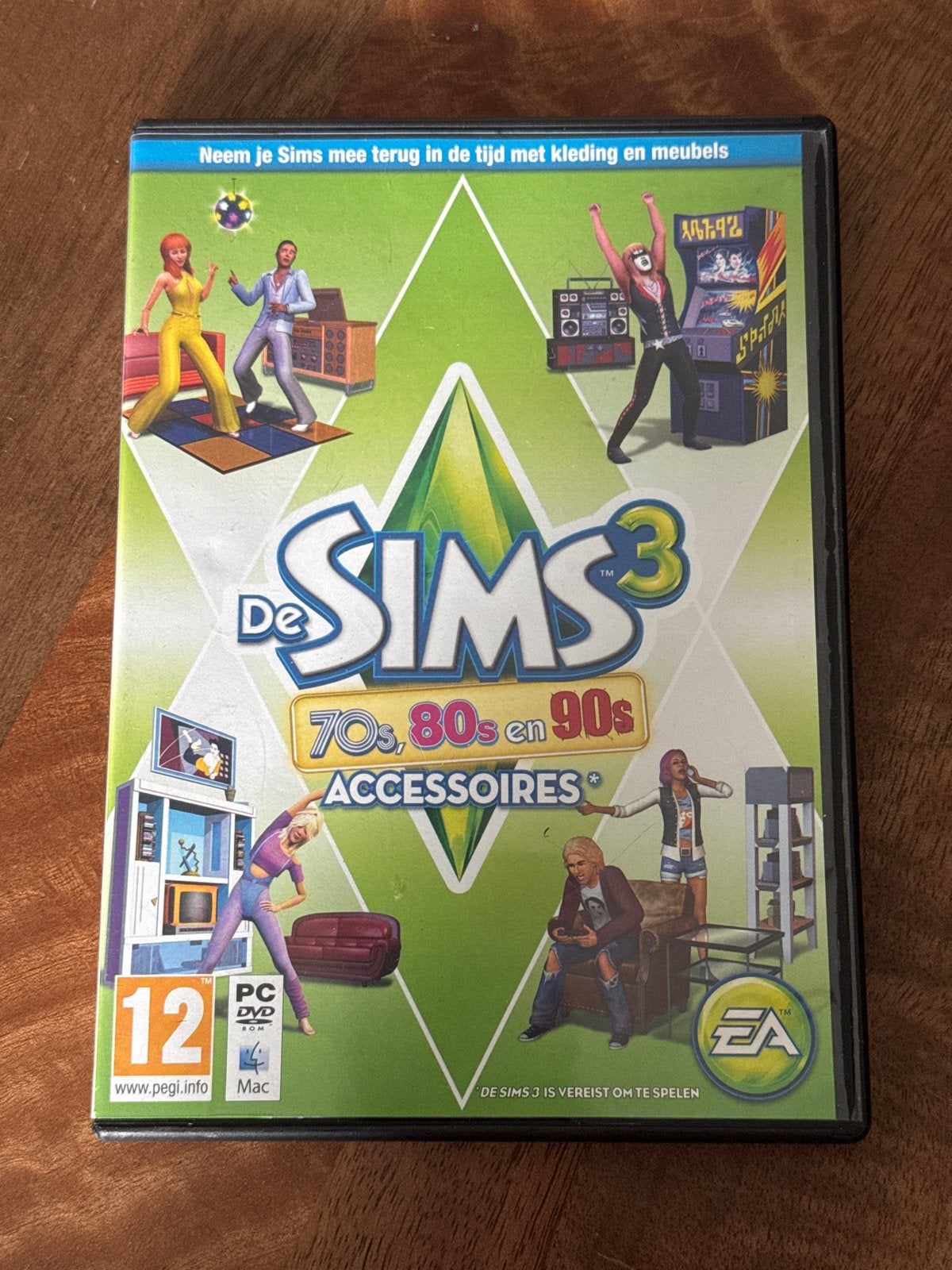 De Sims 3: 70s, 80s & 90s Accessoires PC/Mac, Gebruikt, 1 speler, Ophalen of Verzenden, Vanaf 12 jaar