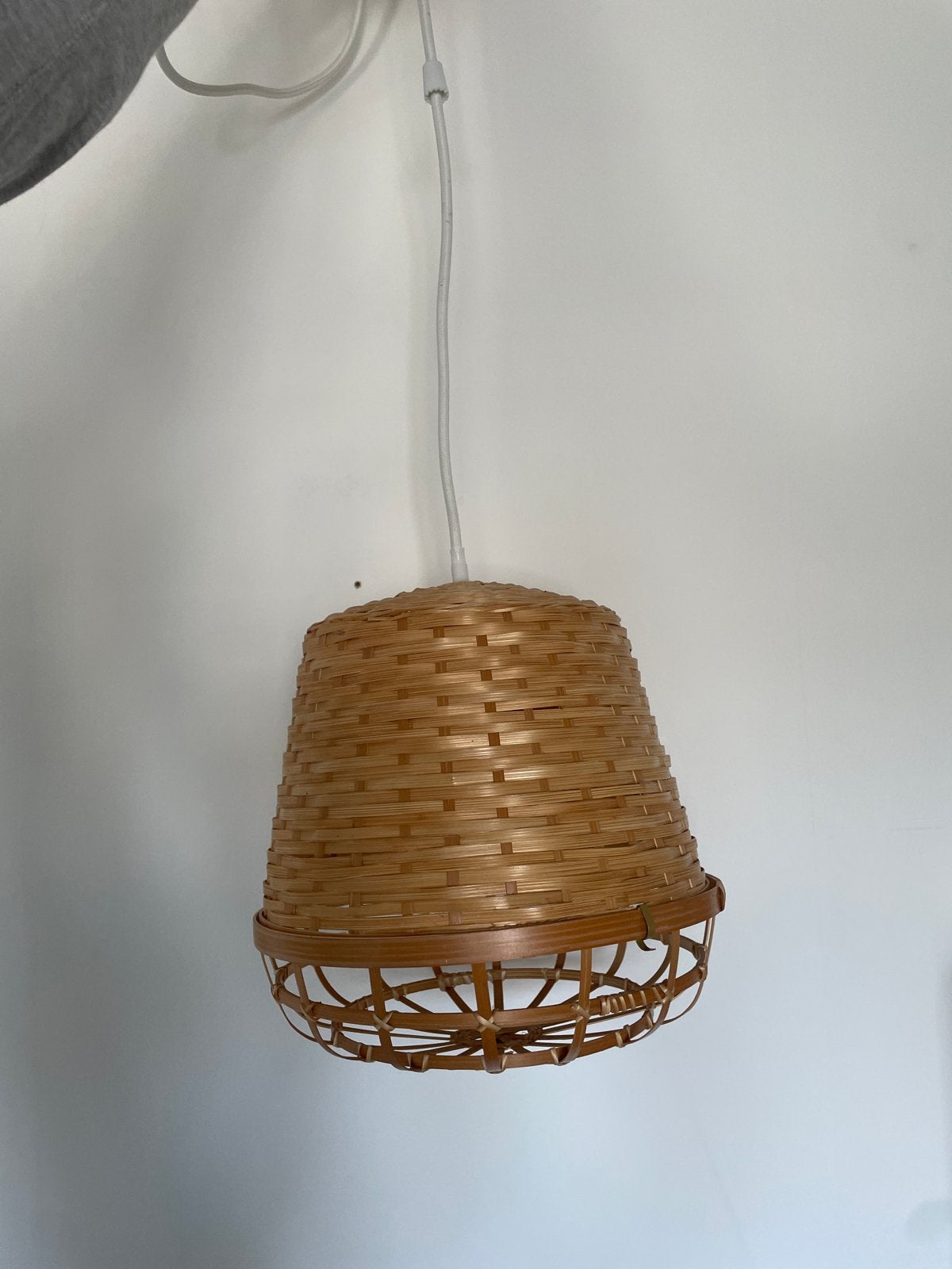 IKEA Brasa bamboe hanglamp - zo goed als nieuw, Minder dan 50 cm, Ophalen of Verzenden, Zo goed als nieuw, Minder dan 25 cm