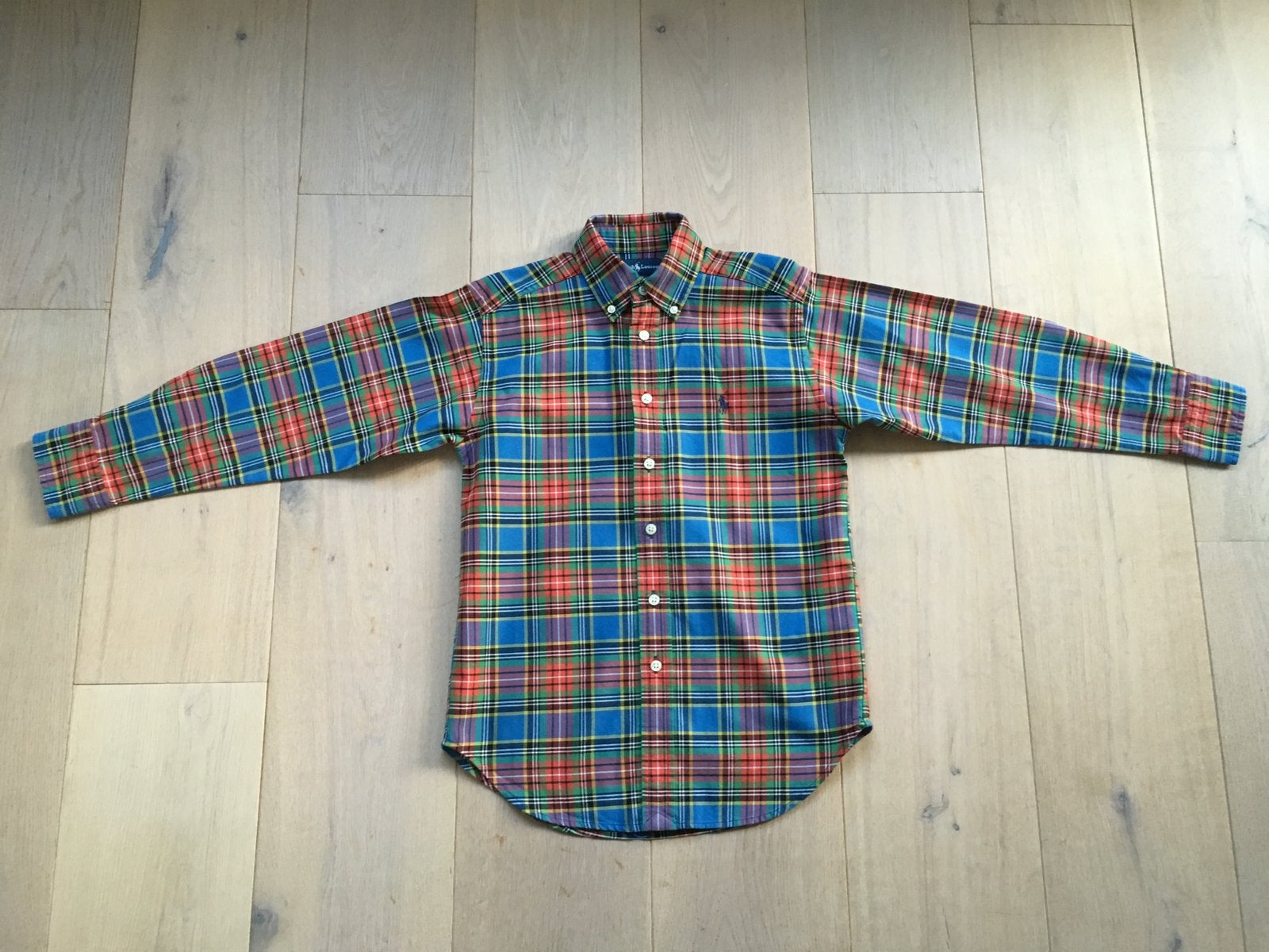 NIEUW: Geruit overhemd van Ralph Lauren maat 8 jaar / 128, Ophalen of Verzenden, Nieuw, Jongen, Overhemd of Blouse