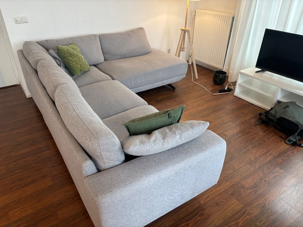 Hoekbank (GRATIS ophalen), Huis en Inrichting, Ophalen, 250 tot 300 cm, Gebruikt, 125 tot 150 cm