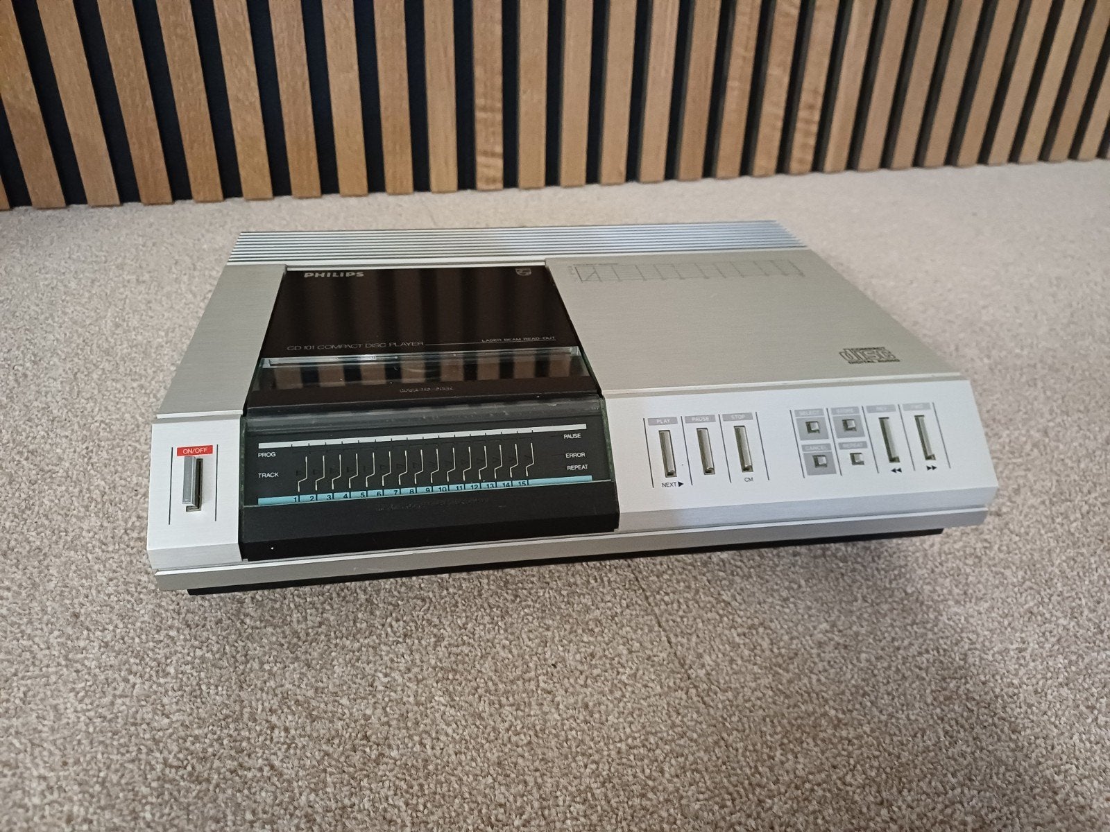 Philips CD 101 Compact Disc Speler - Vintage CD-speler, Ophalen of Verzenden, Gebruikt, Philips