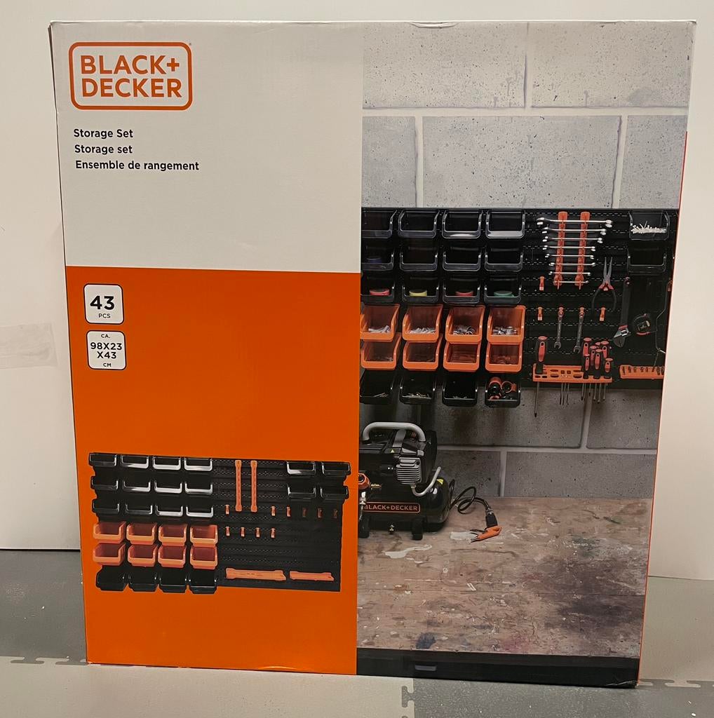 Black & Decker 43 delige gereedschapswand, Ophalen of Verzenden, Zo goed als nieuw