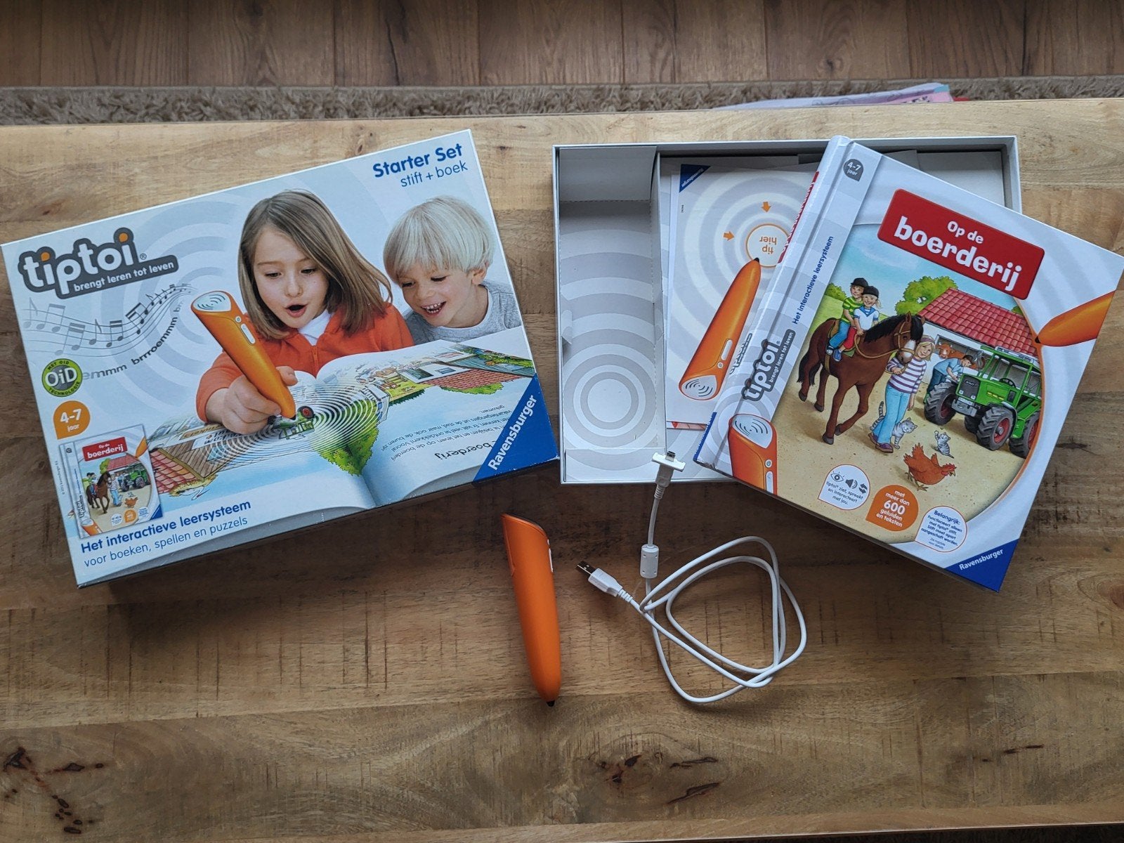 Tiptoi starterset + boek Op de boerderij, Kinderen en Baby's, Speelgoed | Educatief en Creatief, Ophalen of Verzenden, Zo goed als nieuw