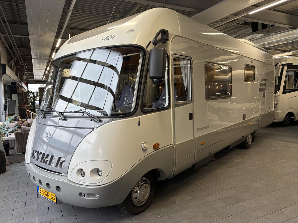 Hymer S820 Mercedes Sprinter Automaat 5-cylinder Bar-zit GEE, Caravans en Kamperen, Campers, Diesel, Hymer, Mark@niesmannbischoff.nl