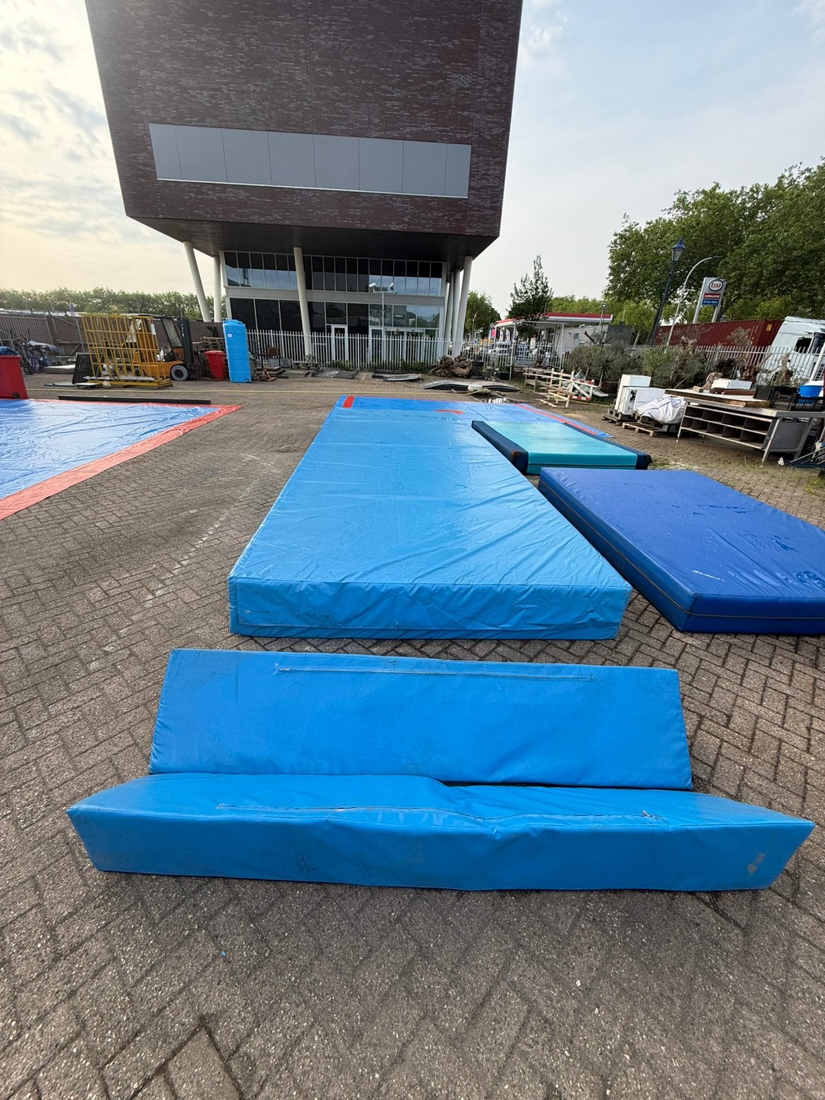 Groot val kussen 7 meter bij 245 en 40 vm dik, Sport en Fitness, Turnen, Maat 36 t/m 42, Ophalen of Verzenden, Zo goed als nieuw