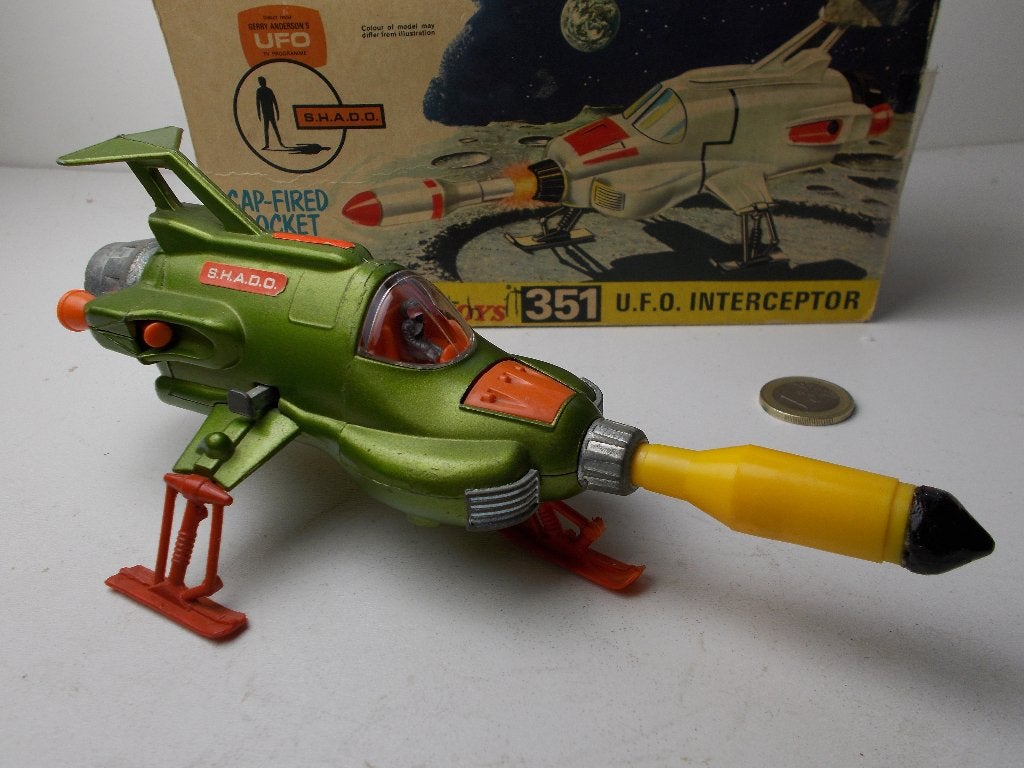 1971 Dinky Toys 351 SHADO UFO INTERCEPTOR (TV serie UFO) -F-, Ophalen of Verzenden, Zo goed als nieuw, Overige typen, Dinky Toys