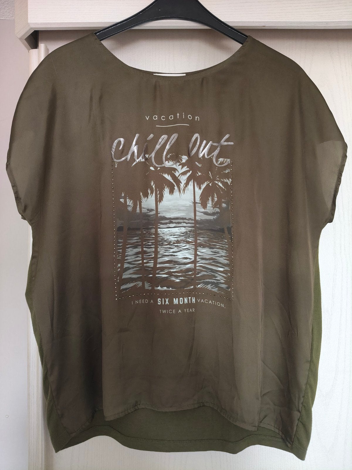 Blouse van Cartoon (L), Ophalen of Verzenden, Zo goed als nieuw, Groen, Korte mouw