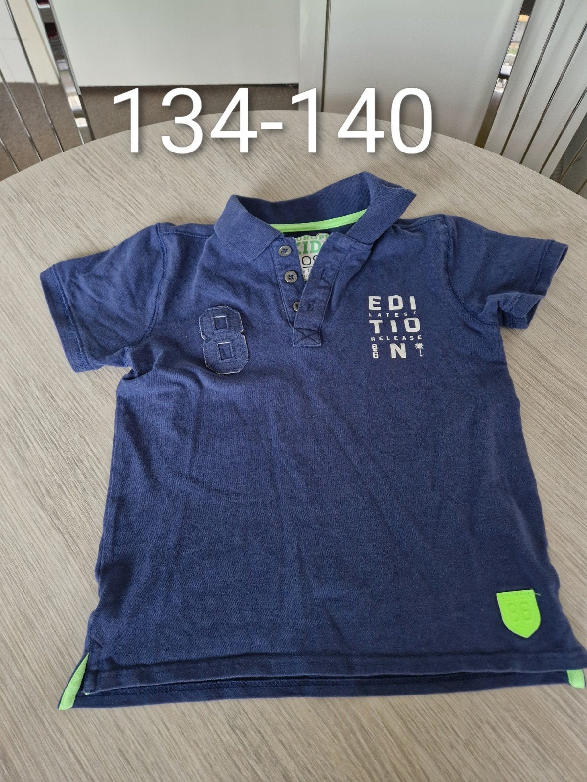 polo t shirt maat 134 wibra, Ophalen of Verzenden, Zo goed als nieuw, Shirt of Longsleeve, Jongen