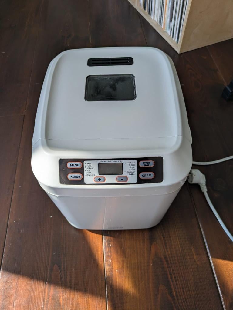 Inventum BM60, Witgoed en Apparatuur, Broodbakmachines, 400 tot 800 gram deeg, Ophalen, Gebruikt, Met timer