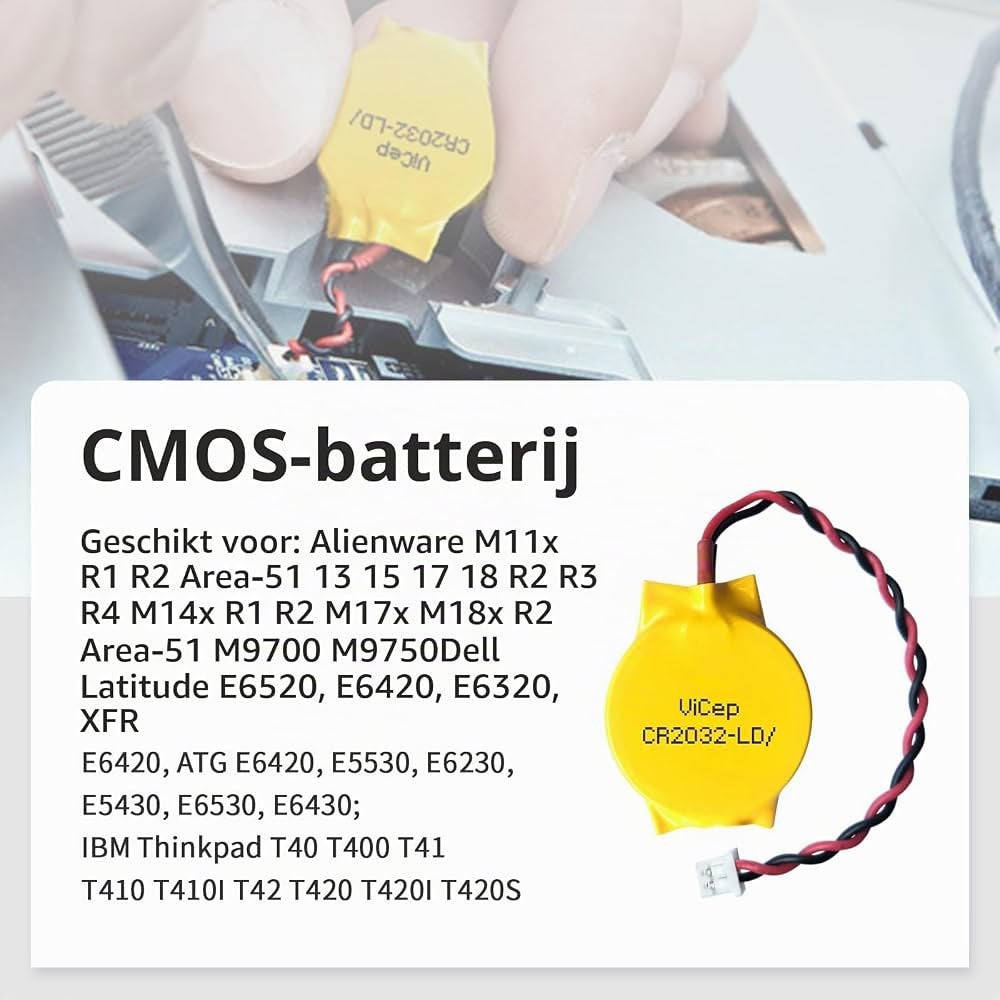 BIOS-batterij ViCep CR2032 + Molex 51021 – €2 per stuk, Ophalen of Verzenden, Nieuw