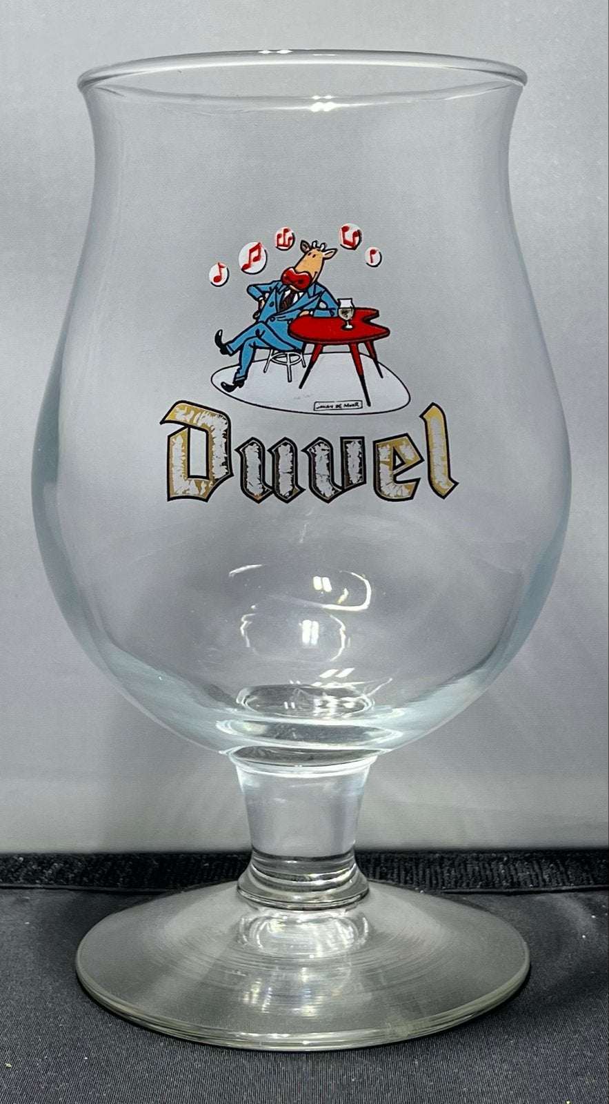 Duvel glas 2003 Kobe de Koe - Limited Edition Bierglas, Ophalen of Verzenden, Zo goed als nieuw, Bierglas