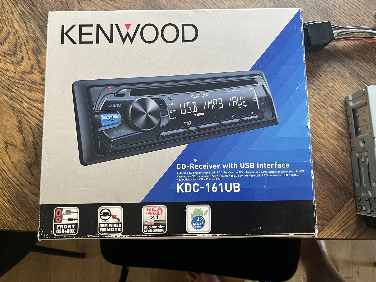 Kenwood KDC-161UB CD-Receiver met USB-interface, Ophalen of Verzenden, Gebruikt