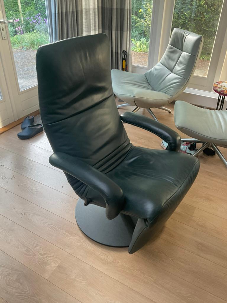 Jori Yoga relax fauteuil, Huis en Inrichting, Ophalen, Gebruikt, 50 tot 75 cm, Leer
