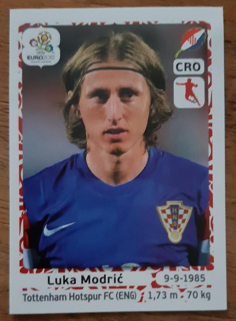 Panini Luka Modric Kroatie EK 2012, Ophalen of Verzenden, Zo goed als nieuw, Plaatje