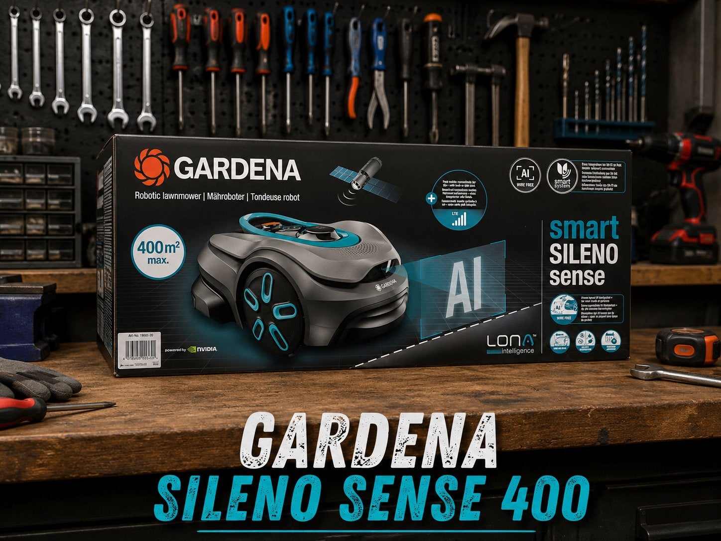 Gardena Sileno Sense 400 Robotmaaier, Ophalen of Verzenden, Nieuw, Accu-grasmaaier