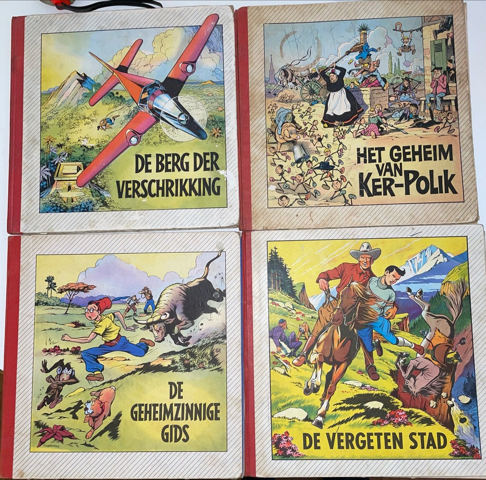 Oscar en Isidoor - 4 uitgaven door F.A. Breysse, Boeken, Stripboeken, Meerdere stripboeken, Ophalen of Verzenden, Gelezen