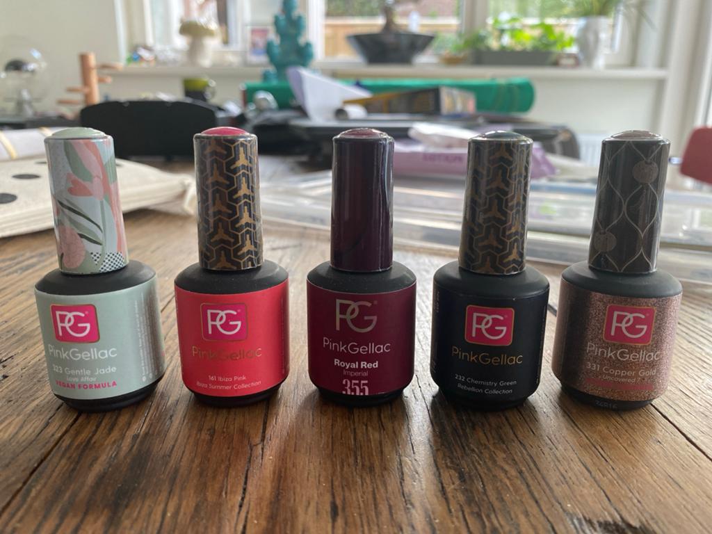 Pink Gellac Gellak Set: Kleuren, Primer, Basecoat & Meer, Ophalen of Verzenden, Gebruikt, Overige typen