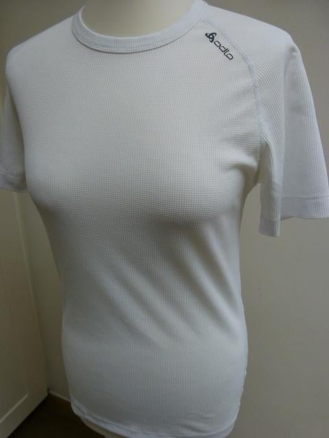 ODLO wit shirt korte mouw maat M, Kleding | Dames, Sportkleding, Maat 38/40 (M), Wit, Ophalen of Verzenden, Zo goed als nieuw