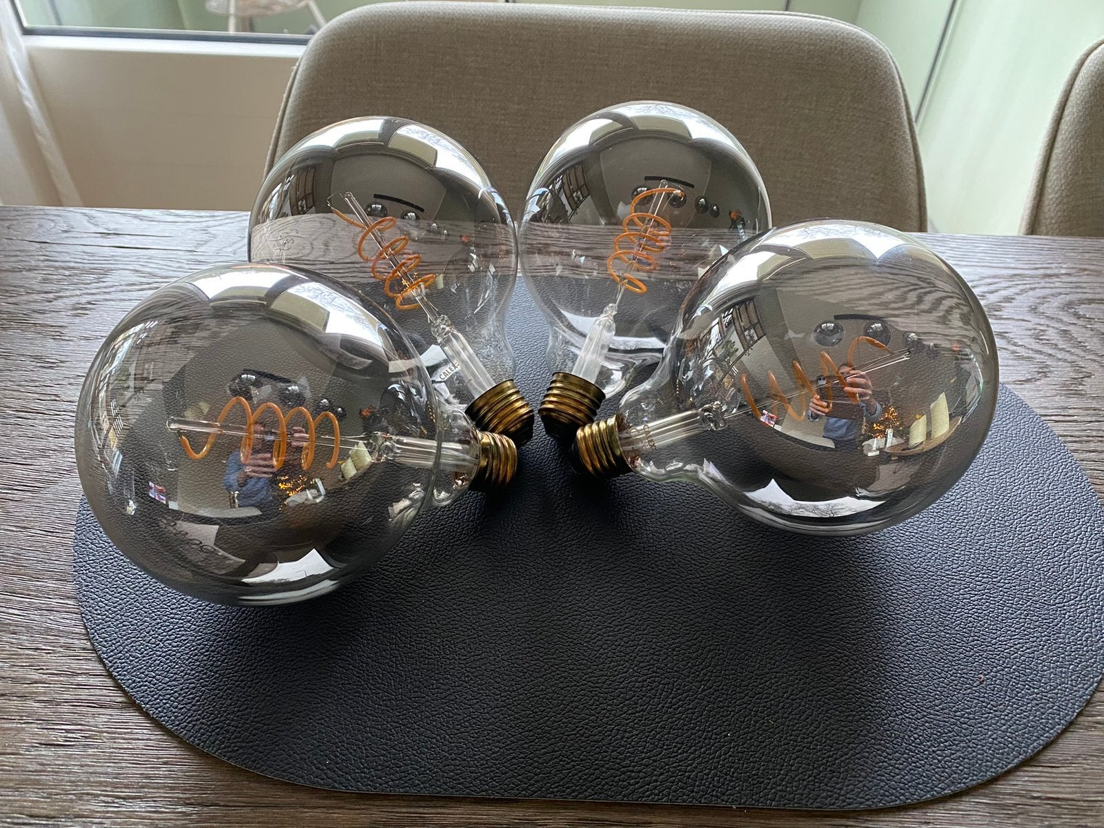 Spiraal lamp 2100K 100Lm 4 stuks, Ophalen of Verzenden, Zo goed als nieuw, E27 (groot), Led-lamp