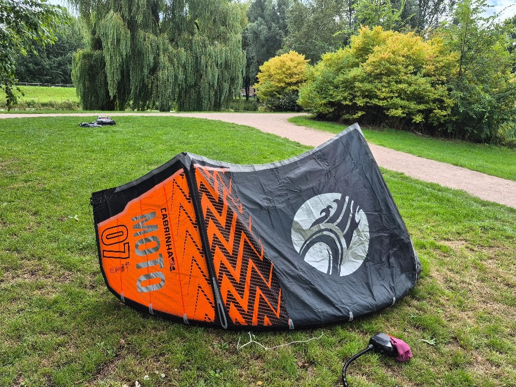 Cabrinha Moto 7m, Geen board, Ophalen of Verzenden, Zo goed als nieuw, Kite