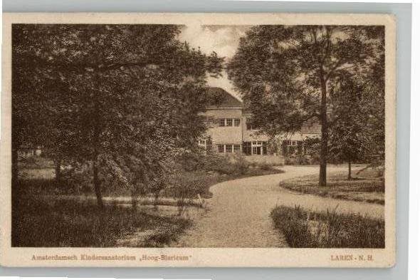 Laren 2 mooie kaarten Amsterdamsch Kindersanatorium st 1929, Ophalen of Verzenden, 1920 tot 1940, Gelopen, Noord-Holland