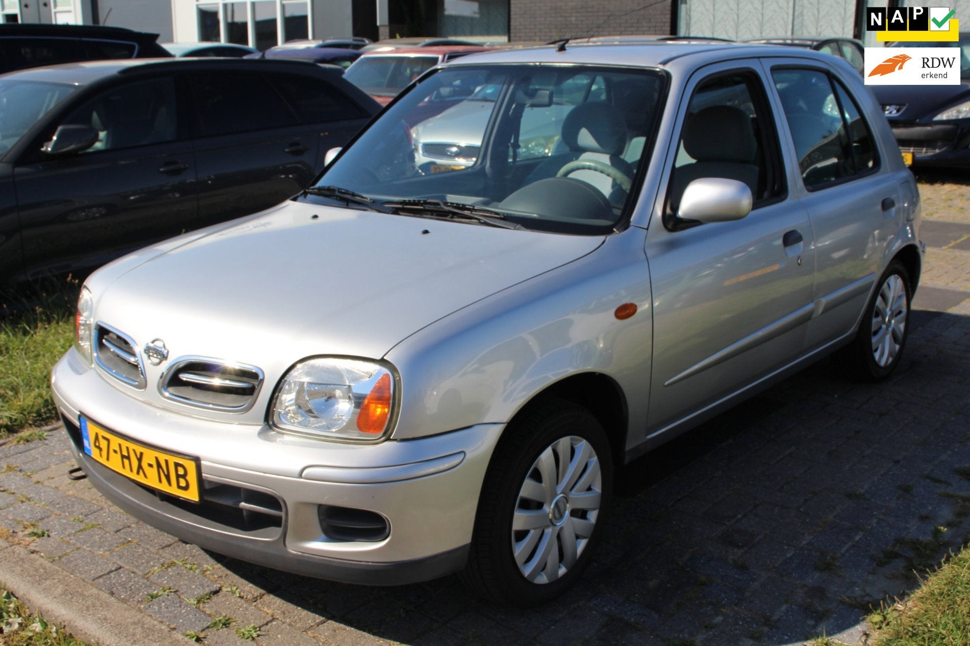 Nissan Micra 1.4 Miracle CVT AUTOMAAT€2.495,- 5-drs IJSOUD, Auto's, Stof, Gebruikt, Zwart, 4 cilinders