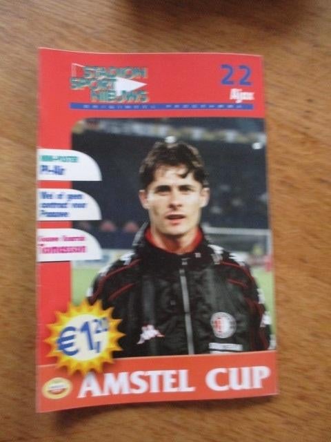 Programmaboekje 22 Feyenoord - Ajax 16 april 2003, Ophalen of Verzenden, Gelezen, Watersport en Hengelsport