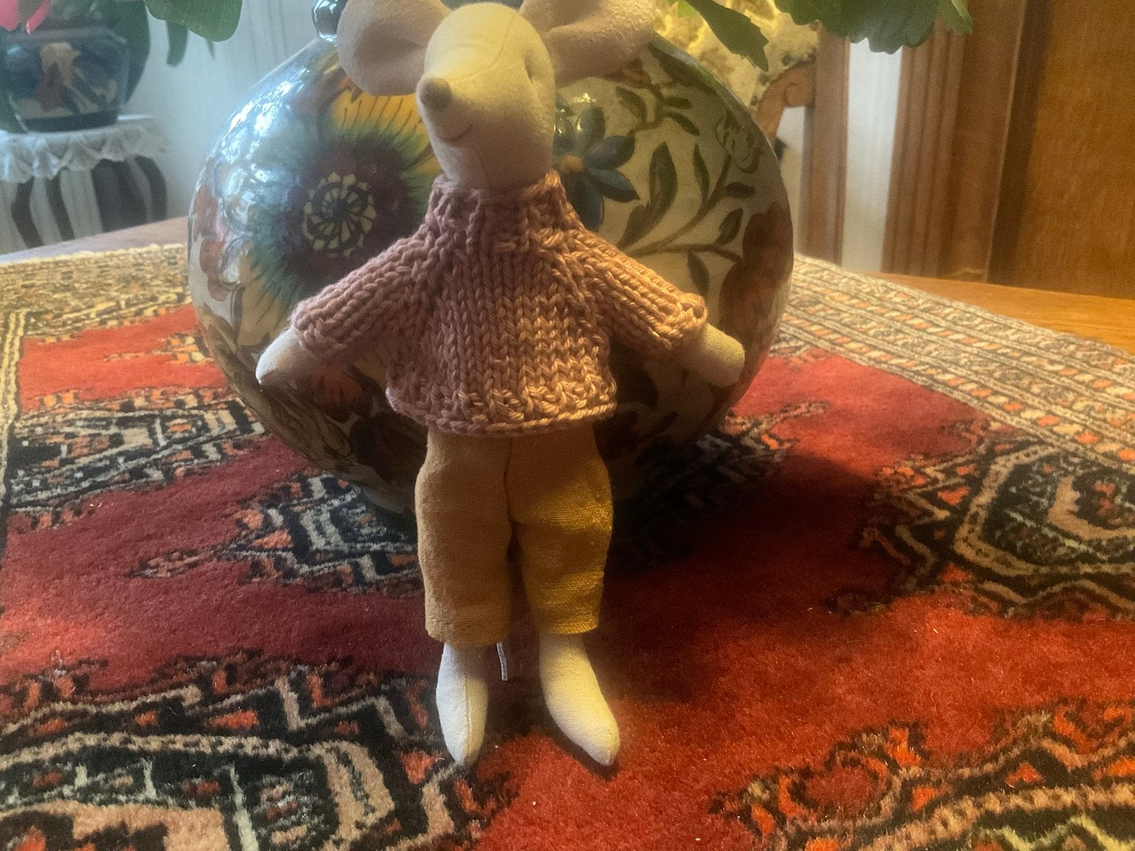 Handgebreid truitje voor Maileg muis, Kinderen en Baby's, Ophalen of Verzenden, Nieuw, Jongen of Meisje