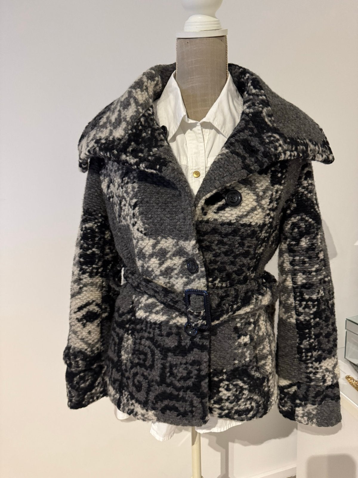 Nieuwe wollen jas Etam - Maat 38, Ophalen of Verzenden, Nieuw, Maat 38/40 (M), Meerkleurig