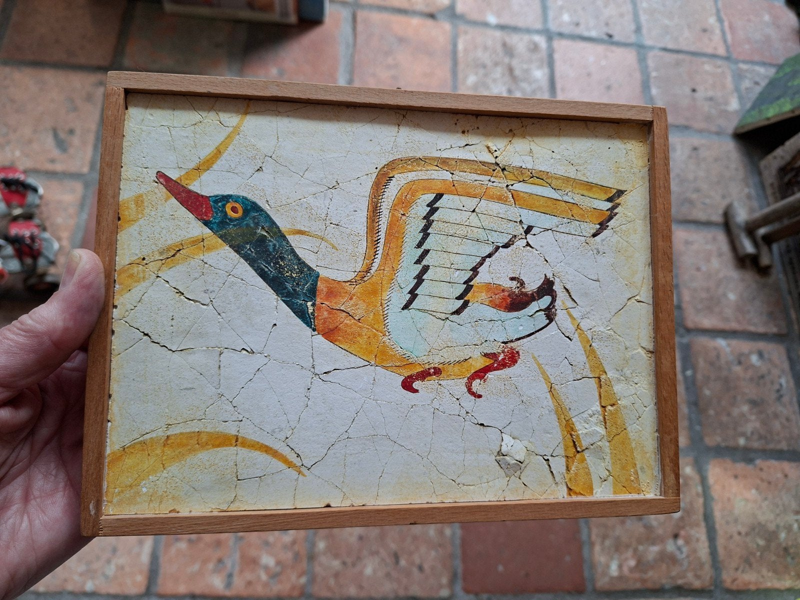 reproductie Fresco van Thera (Santorini) Vliegende Eend, Ophalen of Verzenden