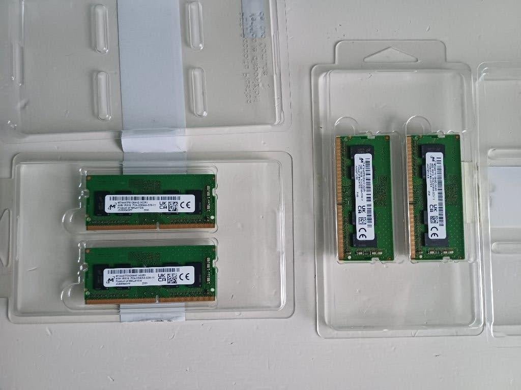 4x4GB DDR4 werkgeheugen LAPTOP 3200MHz, Gebruikt, DDR4, Ophalen of Verzenden, Laptop