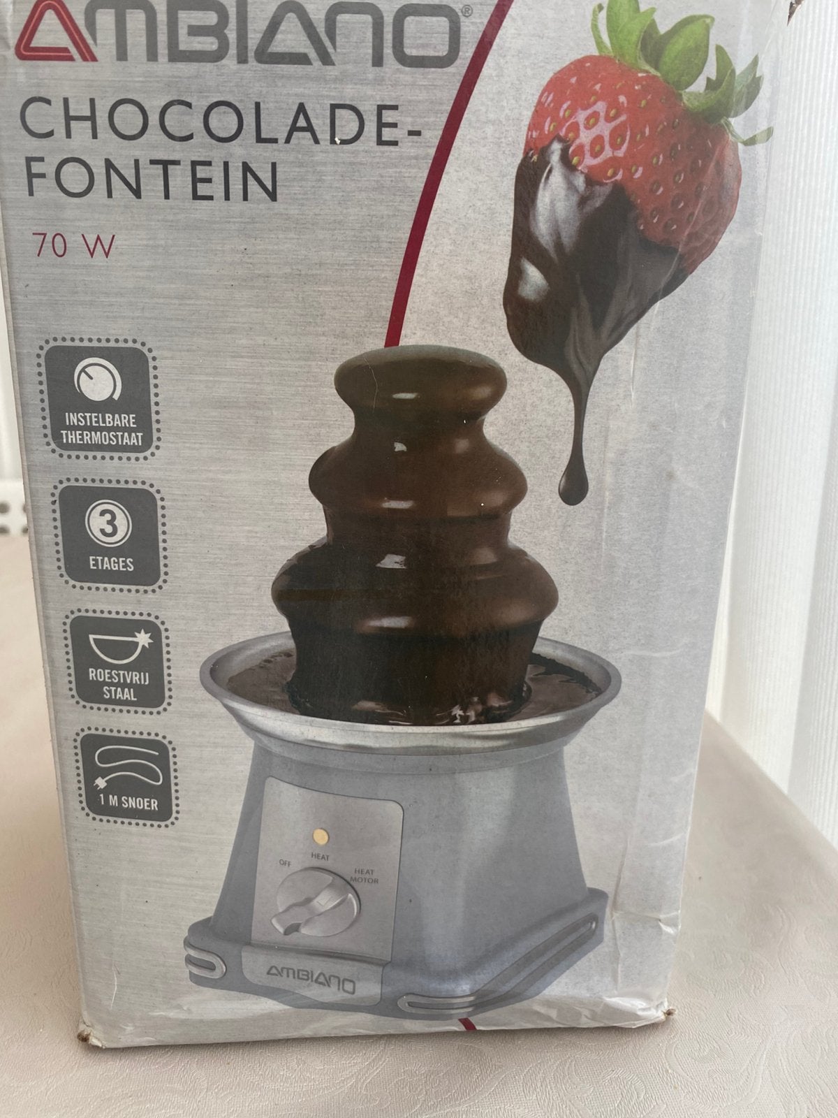 Chocolade fontein, Ophalen, Zo goed als nieuw, 4 t/m 7 personen