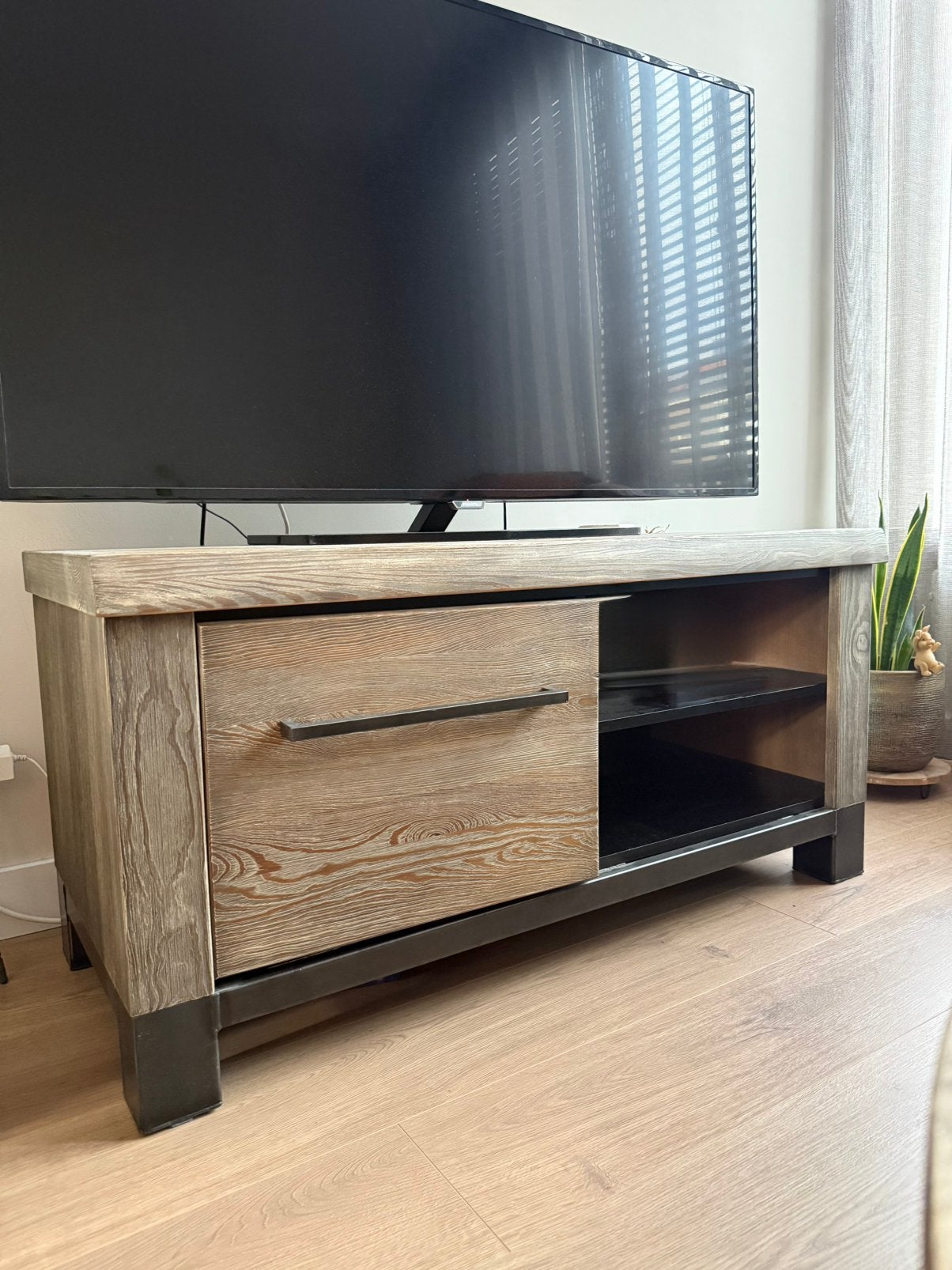 Tv-meubel 115 cm breed, Ophalen, Gebruikt, 100 tot 150 cm, Minder dan 100 cm