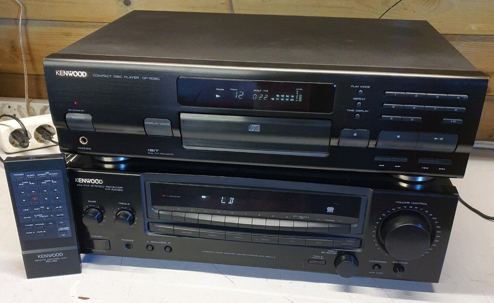 Kenwood set receiver kr-a4060 + cd speler dp-5050 + remote, Ophalen of Verzenden