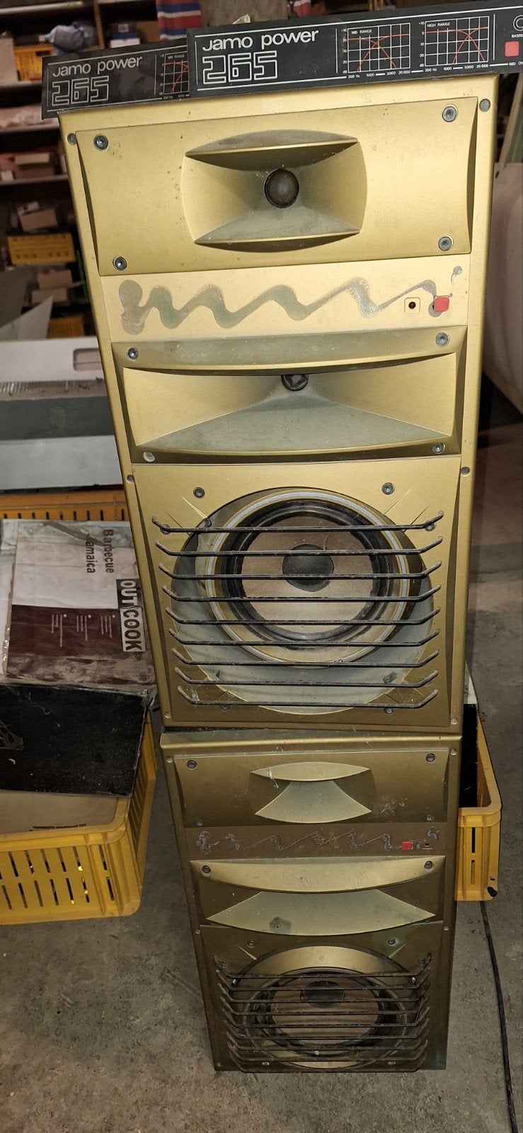 Jamo Power 265 Vloerstaande Luidspreker - Vintage Geluid, Vloerstaande luidspreker, Gebruikt, Jamo, Ophalen