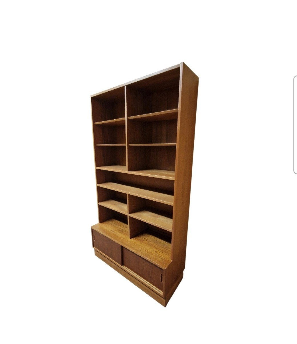 Vintage boekenkast deense kast Hundevad, Ophalen of Verzenden, Huis en Inrichting