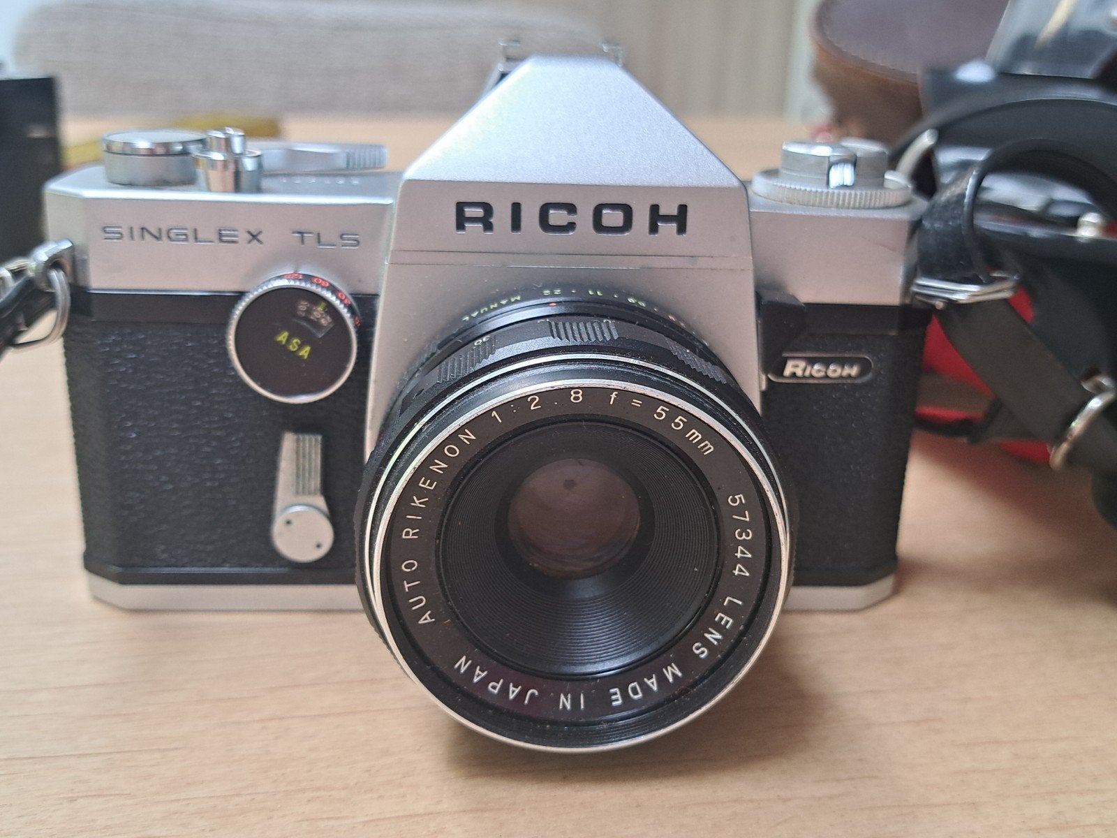 Ricoh Singlex TLS Analoge Spiegelreflex Camera Set, Ophalen of Verzenden, Gebruikt, Spiegelreflex, Overige Merken