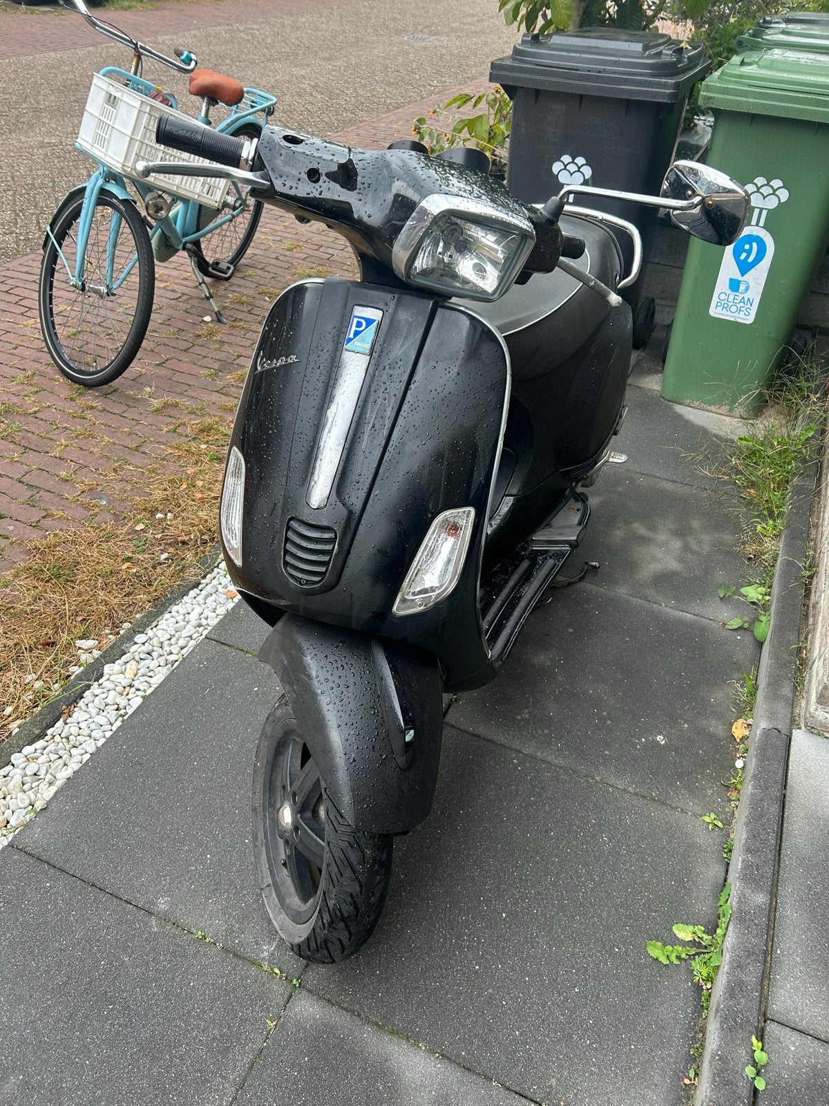 Vespa s50  Scooter - Zwart, Fietsen en Brommers, Ophalen, Gebruikt, Maximaal 45 km/u, Benzine