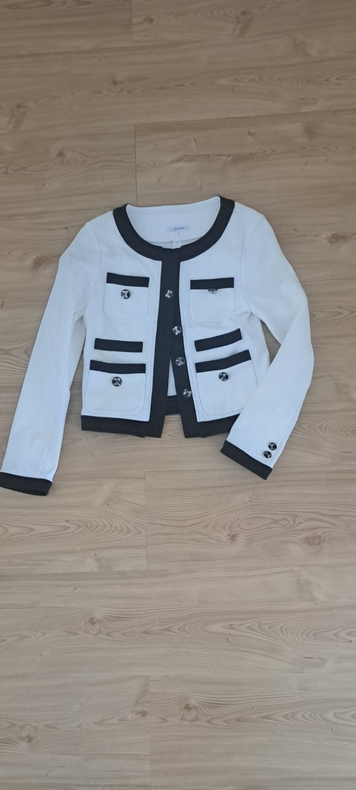 Damesjasje "Chanel style" maat S: merk Zoso, Wit, Ophalen of Verzenden, Maat 36 (S), Gedragen