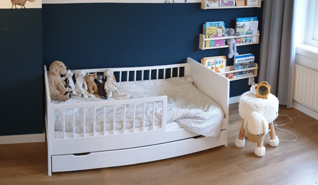 Petite Amelie peuterbed, Ophalen, 140 tot 160 cm, 70 tot 85 cm, Lattenbodem