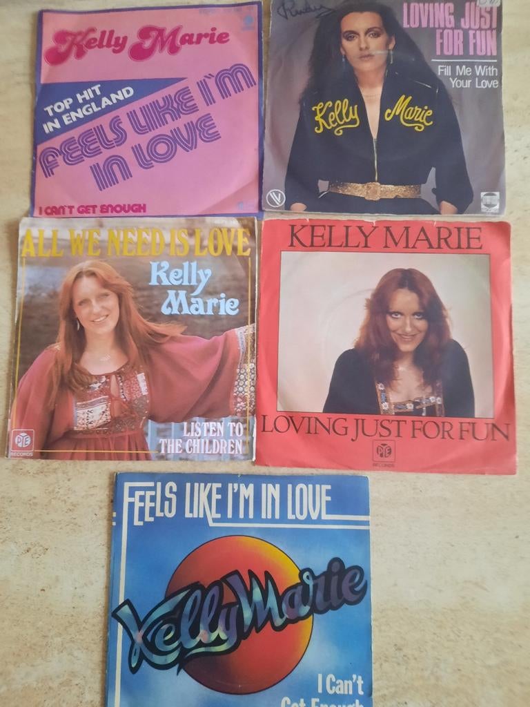 9x vinyl singels van Kelly Marie, Ophalen of Verzenden, Zo goed als nieuw, Overige formaten