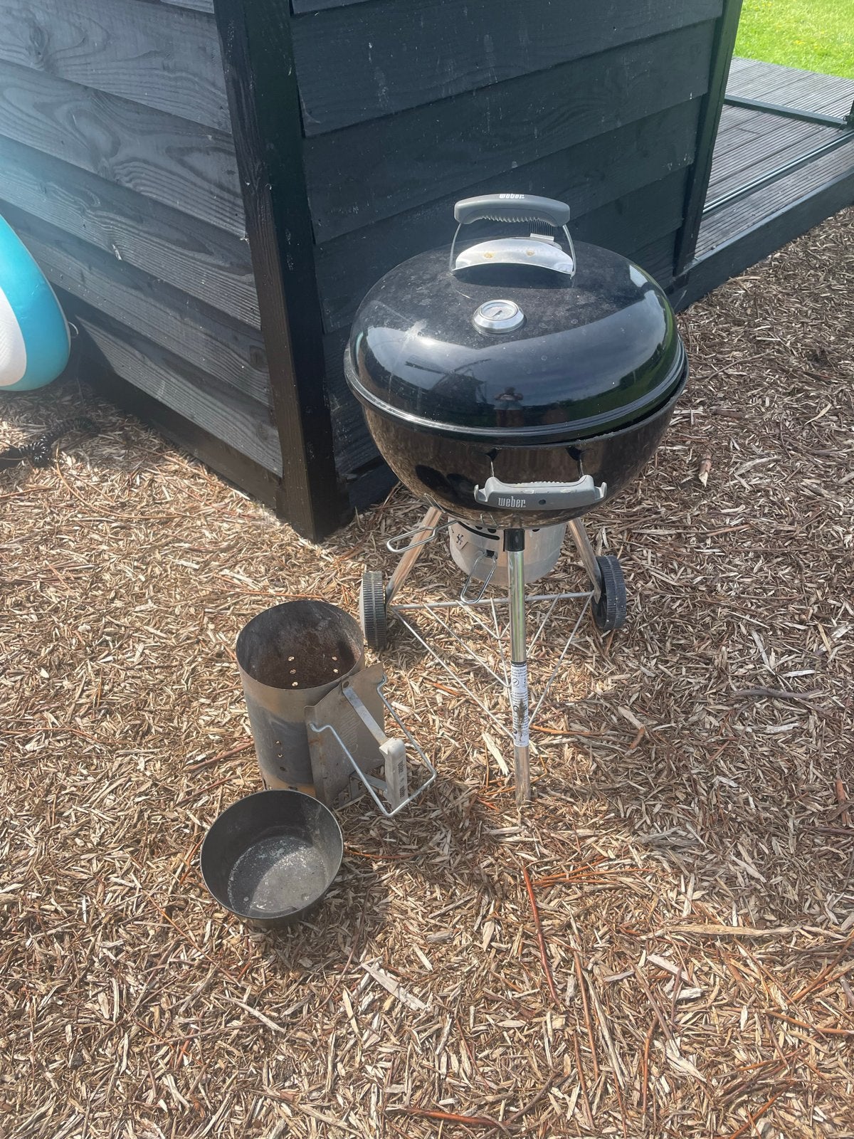Weber Compact Kettle BBQ 47cm met brikettenstarter, Ophalen, Gebruikt