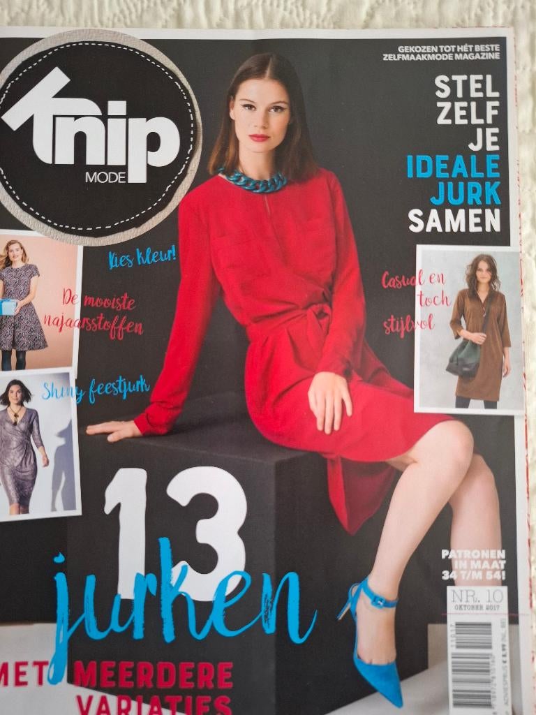 KNIP mode oktober 2017, Hobby en Vrije tijd, Kledingpatronen, Overige typen, Vrouw, Ophalen of Verzenden, Zo goed als nieuw