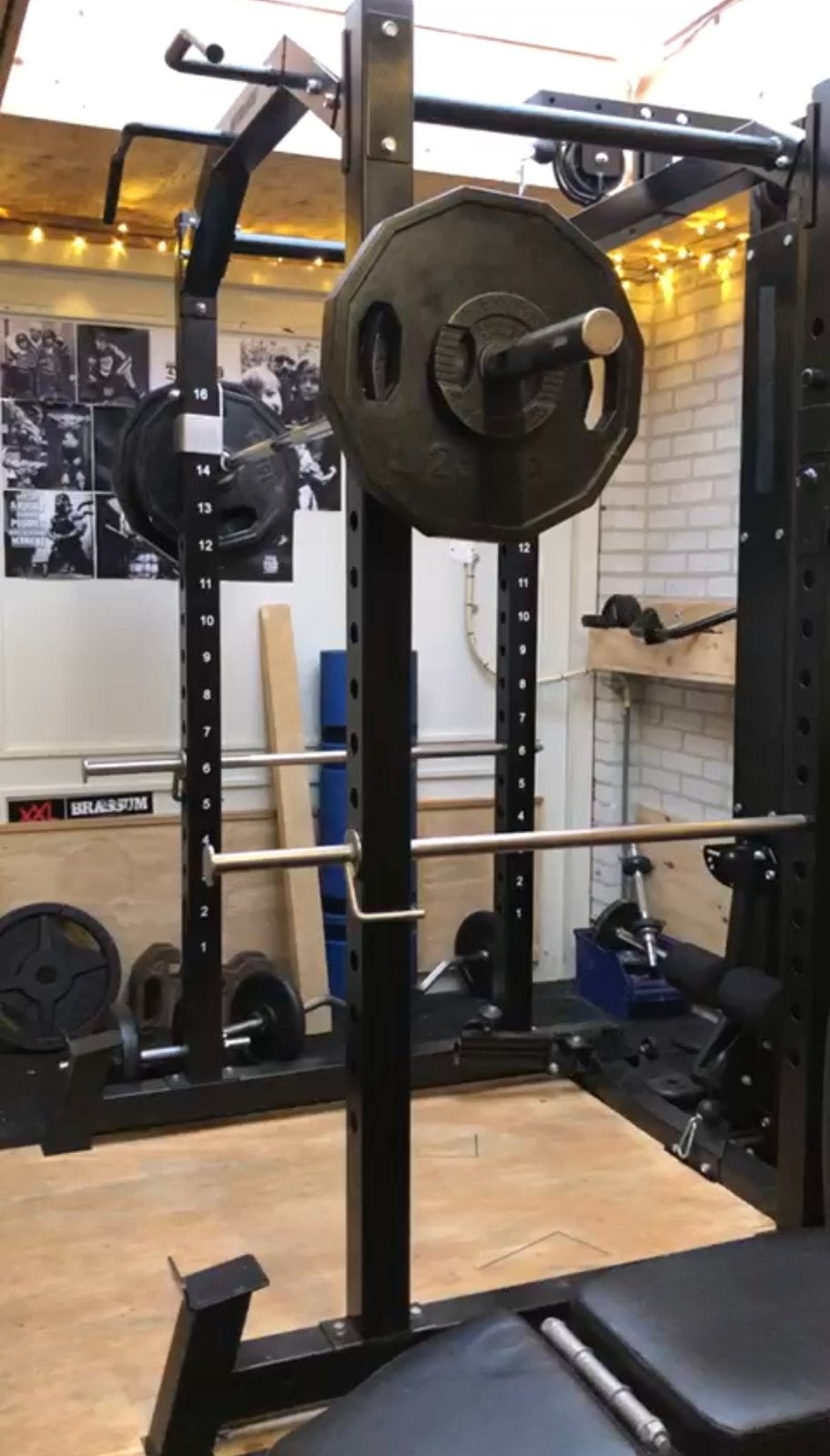 Barbarian cage - zeer compleet, Sport en Fitness, Ophalen, Zo goed als nieuw, Fitnessbank